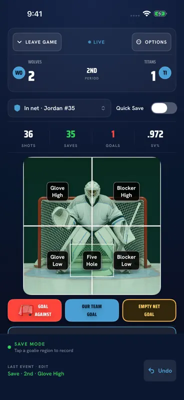 PuckStop: Goalie Stats screenshot 2 of 7