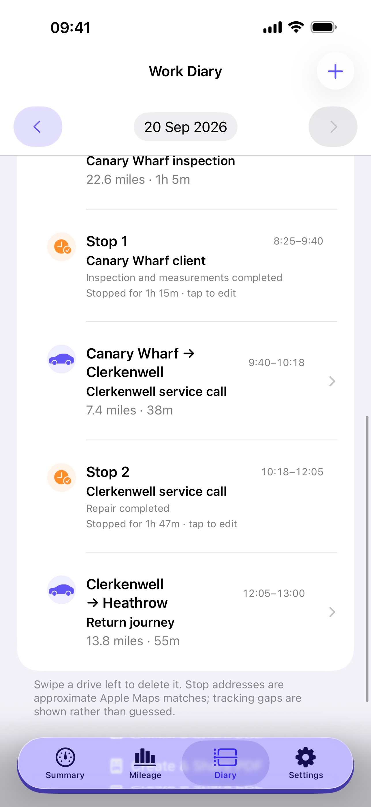 Screenshot 3 of RouteLedger