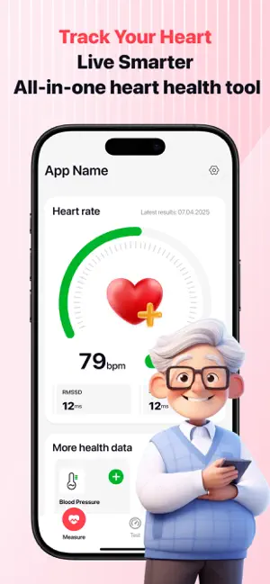 HeartSnap:Health Tracker iPhone screenshot 1