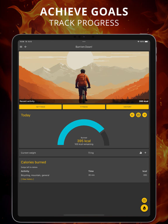Lose Weight & Burn Calories iPad screenshot 1 - Health & Fitness app