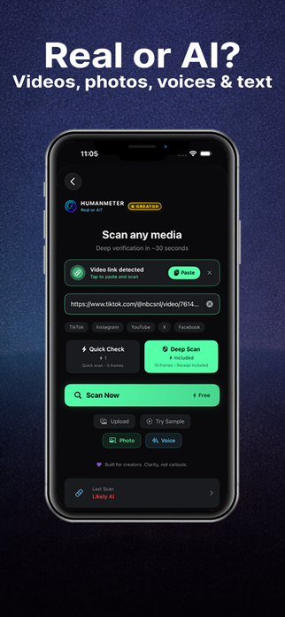 HumanMeter - AI Scanner Screenshot 2 of 4