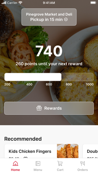Pinegrove Market and Deli iPhone screenshot 1 - Food & Drink app