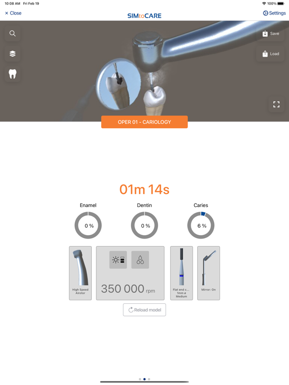 SIMtoCARE Dente iPad screenshot
