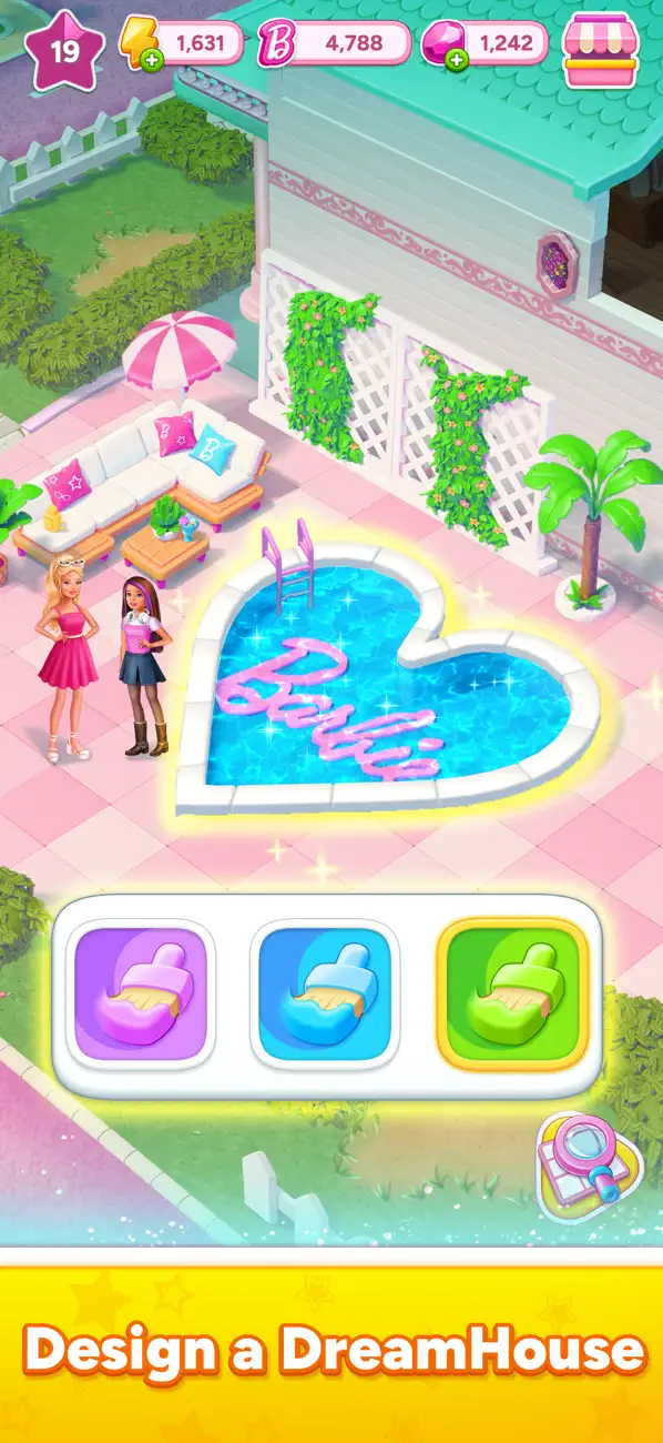 Barbie™ Merge Mystery iOS Mod IPA screenshot 1 - iOS game interface