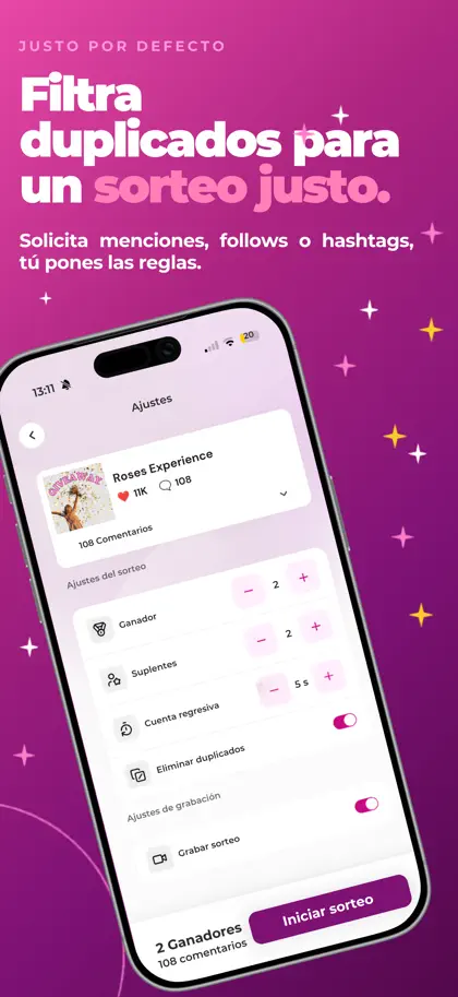 Screenshot 4 von 6 zu AppSorteos: Instagram Giveaway