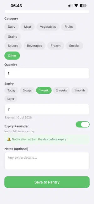 FoodPantry: Track, Scan, Save screenshot 3