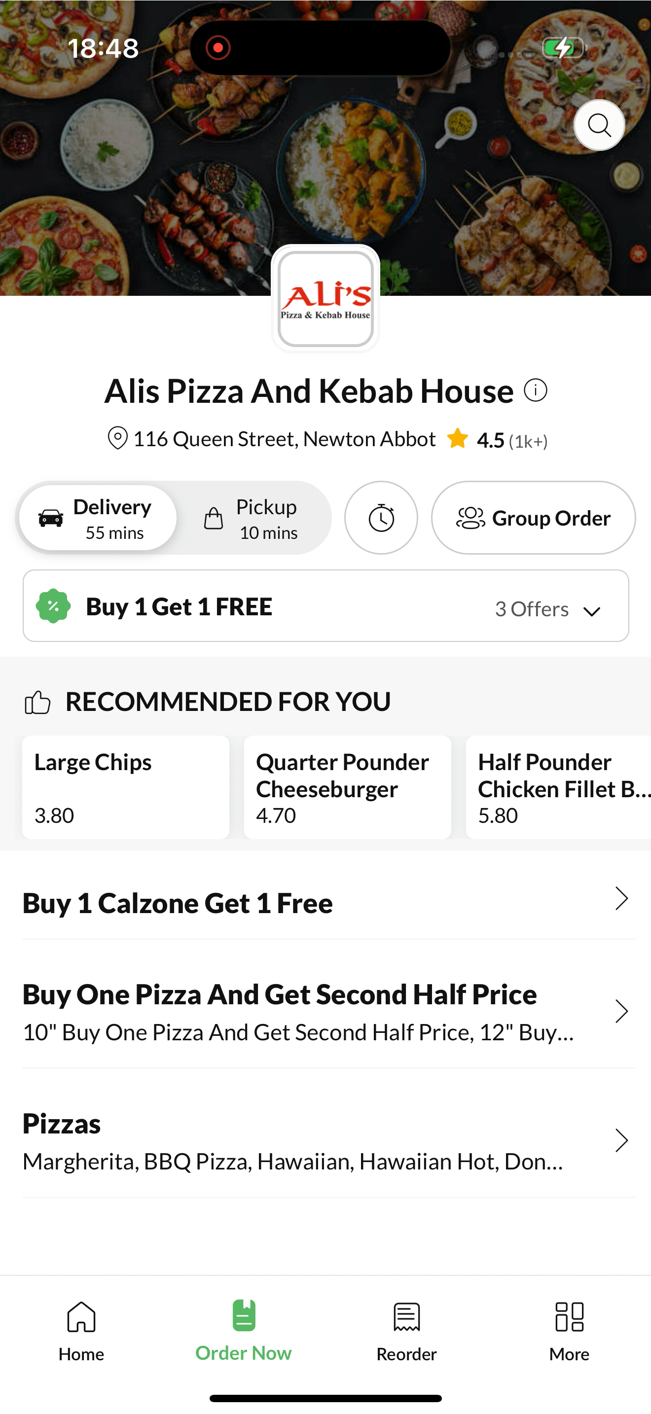 Alis Pizza And Kebab House. screenshot 2