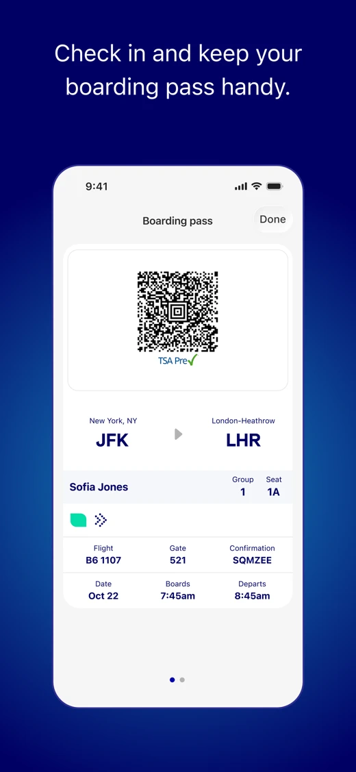 JetBlue screenshot 3