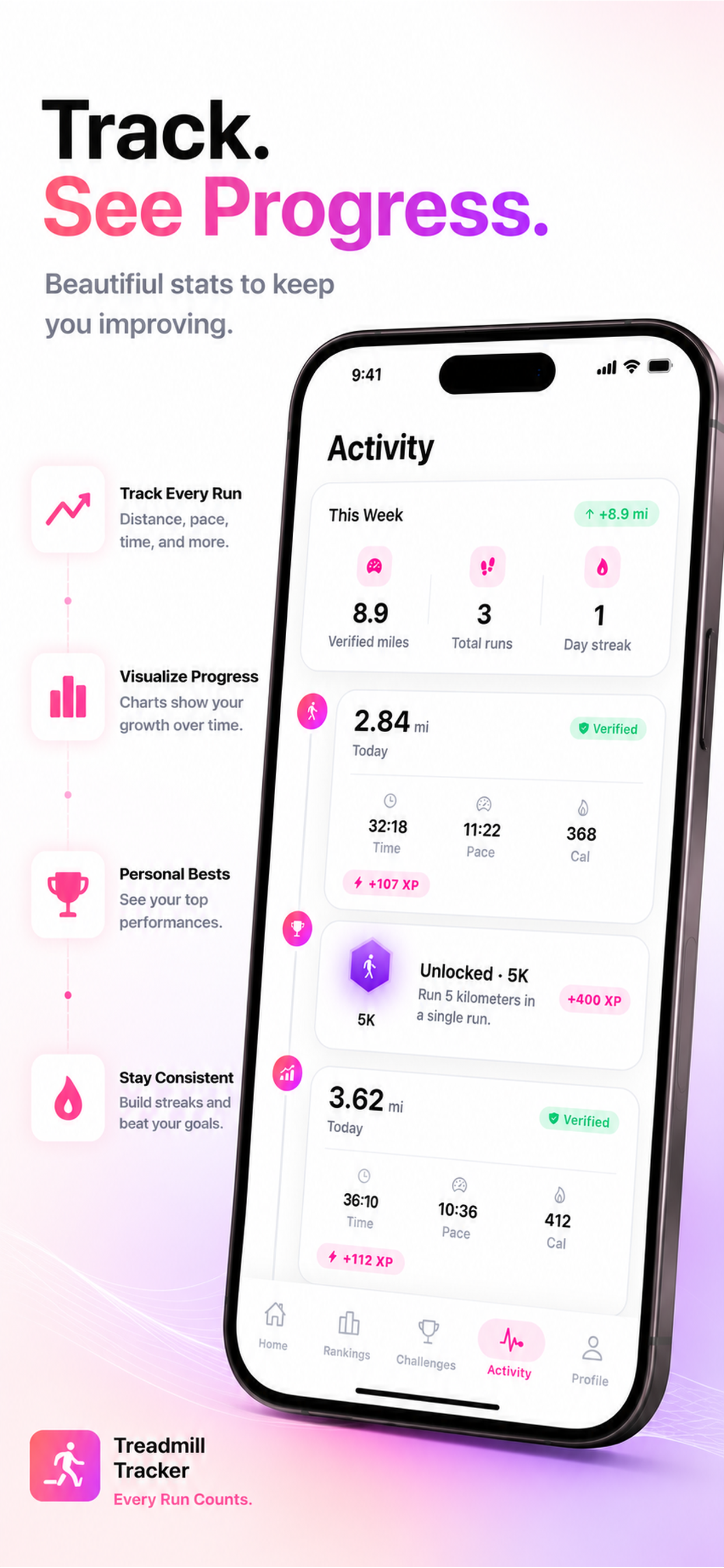 Treadmill Tracker: Run Log screenshot 5