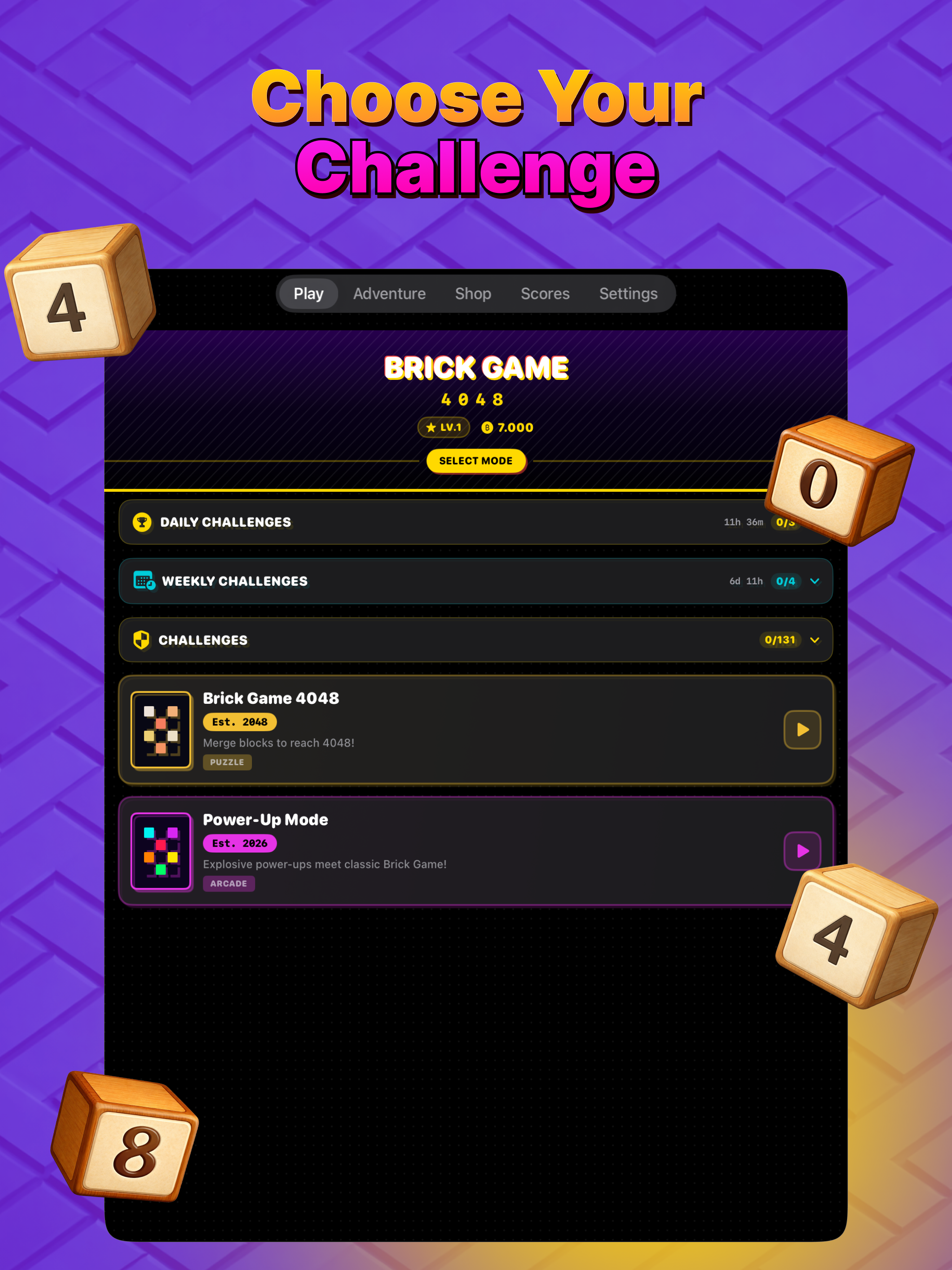 Brick Game 4048 screenshot 4