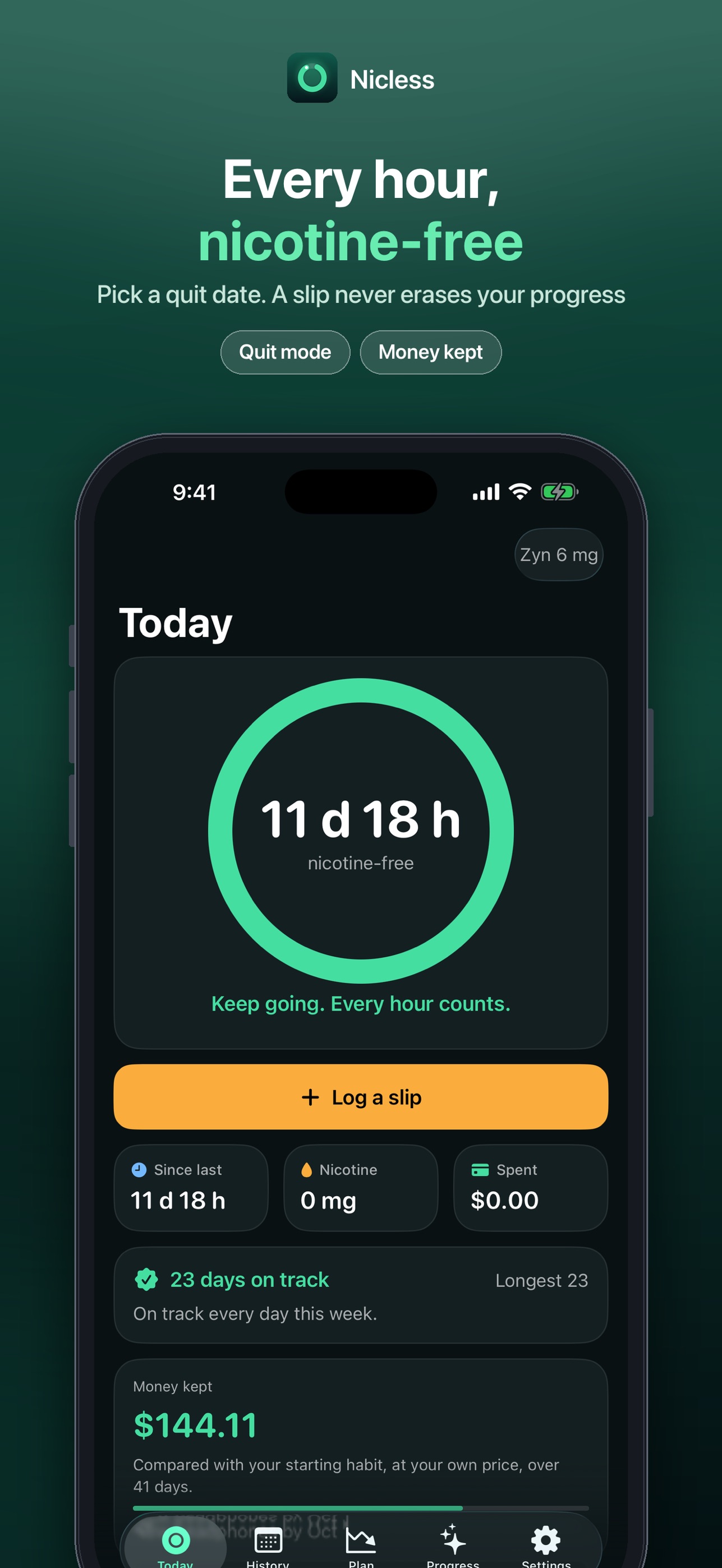 Screenshot 3 of Nicless: Quit Zyn & Vaping