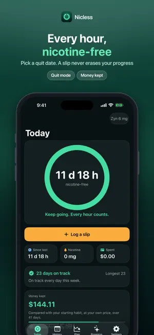Nicless: Quit Zyn & Vaping screenshot 3