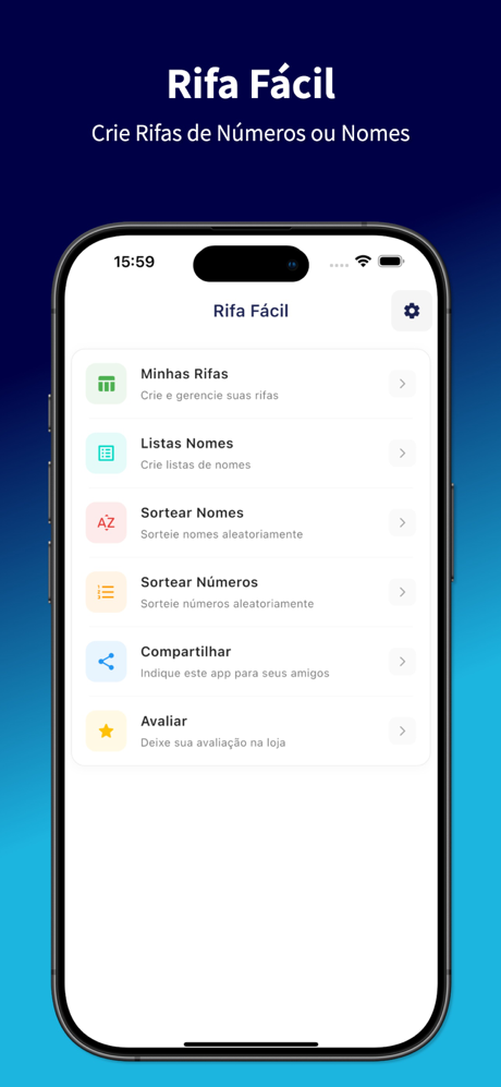 Rifa Fácil: Números e Nomes screenshot 1