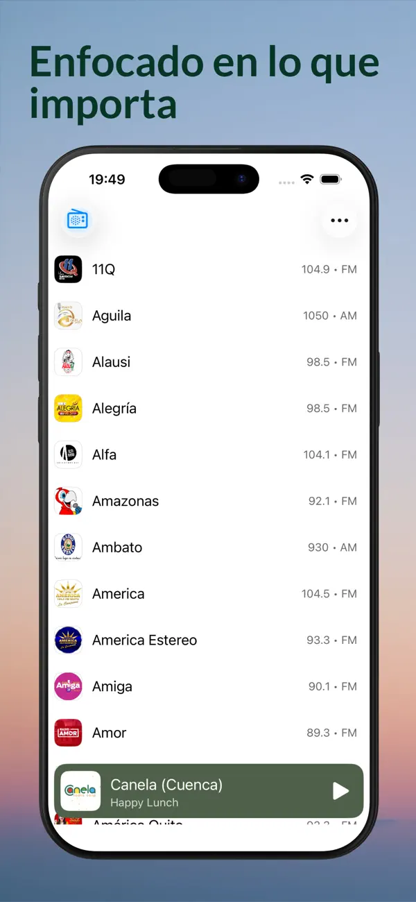Screenshot #1 pour Radios Ecuador - AM y FM