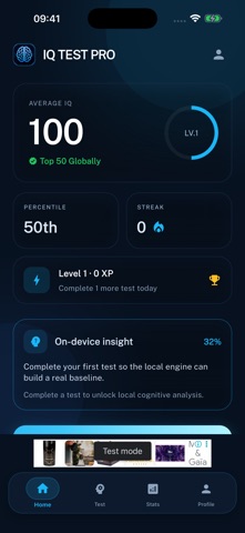 IQ Test Pro AI Screenshot 1 of 8