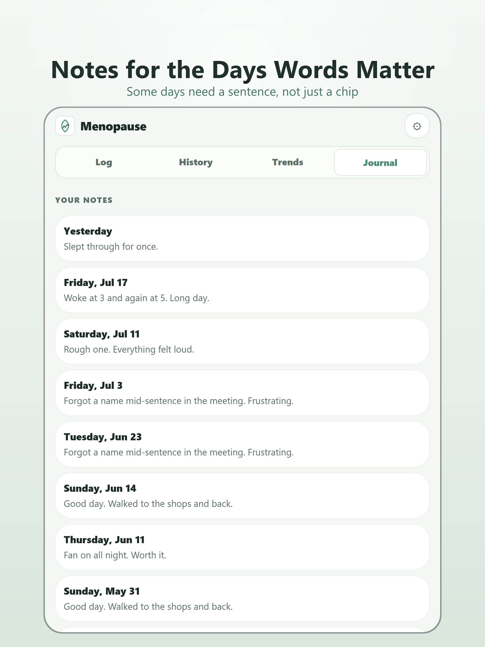 Menopause Tracker & Journal screenshot 15