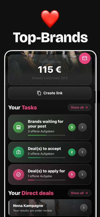 pinkthelink: Influencer & UGC Screenshot 2 of 3