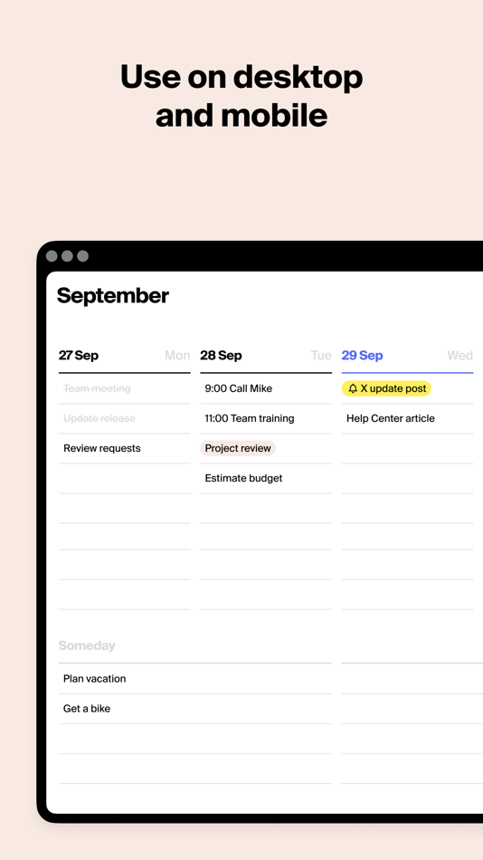 #9. Tweek: Minimal To Do List (iOS) От: SCADA SIA