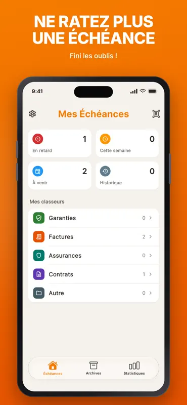 Mes Échéances screenshot 1 of 6