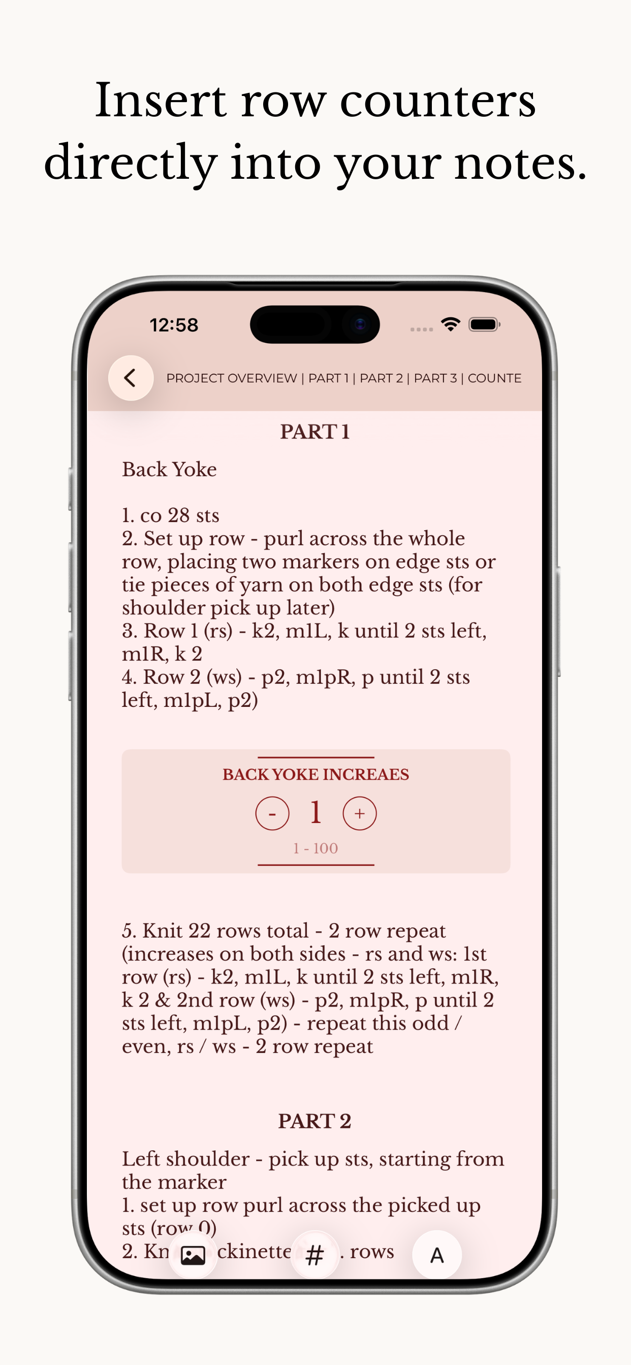 Knitted - Knitting Diary App screenshot 5