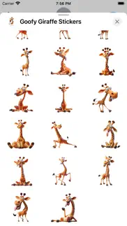 goofy giraffe stickers iphone screenshot 3