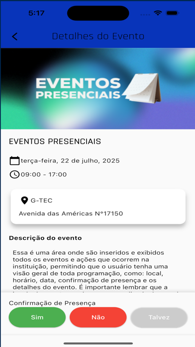 Tec Sports App Screenshot