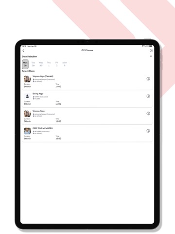 Redgym Open iPad screenshot
