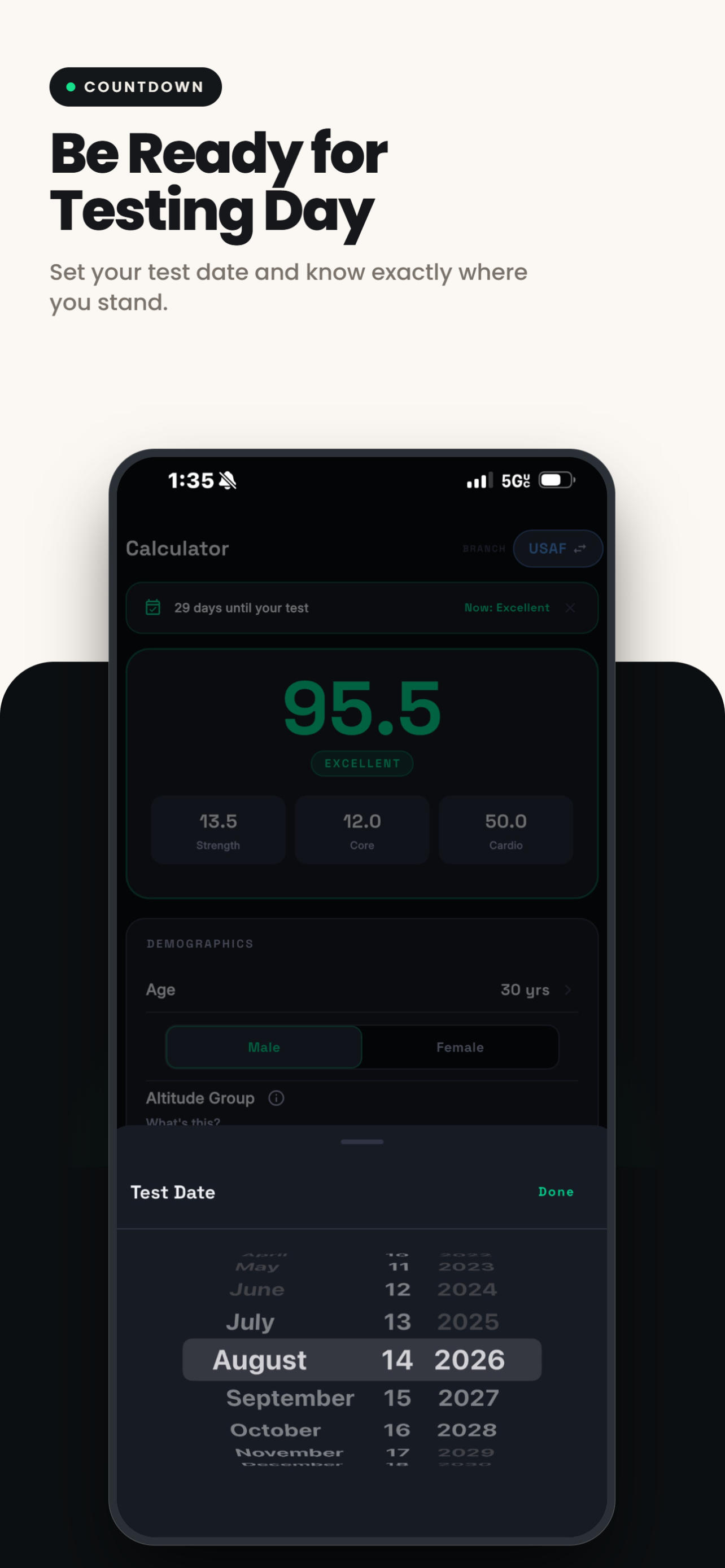 PFA Calculator: Air Force PT screenshot 6