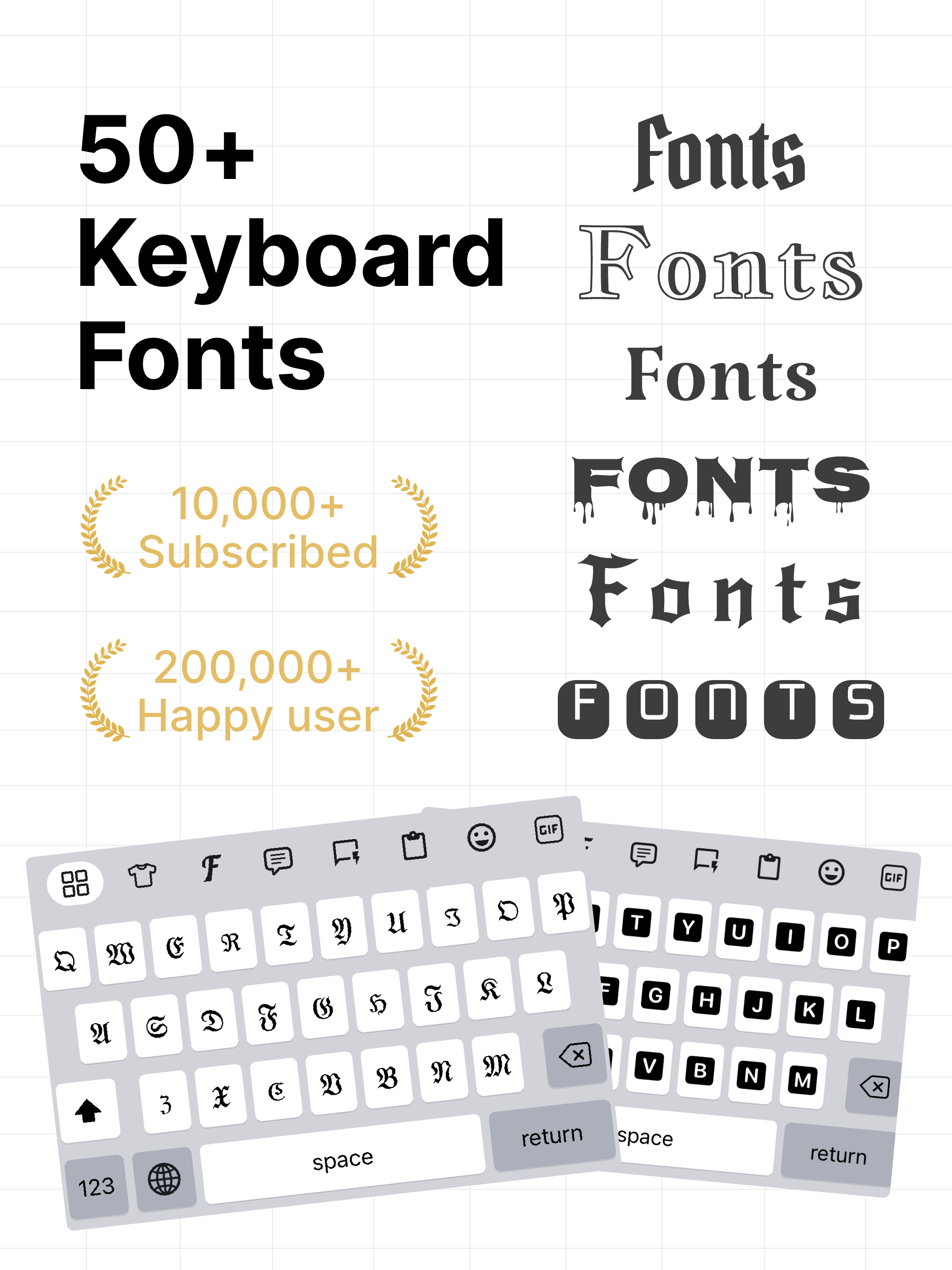 Keyboard Fonts - Font Art