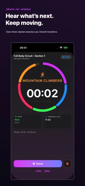 RepTimer: Circuits & Reps screenshot 1