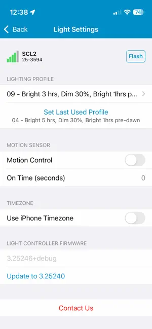 Solar Light Control screenshot 2