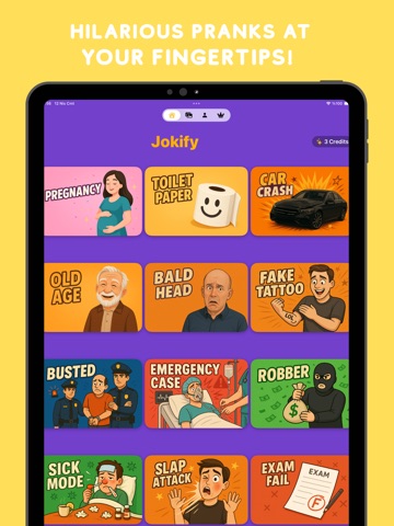 Funny AI Photo Editor: Jokify iPad screenshot
