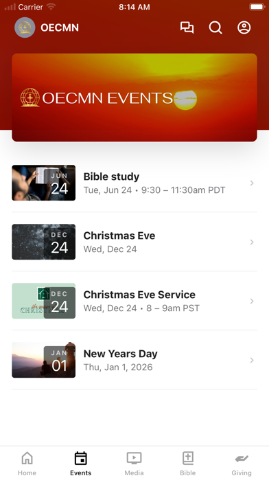 Screenshot 2 of Oromo Evangelical Church of MN App