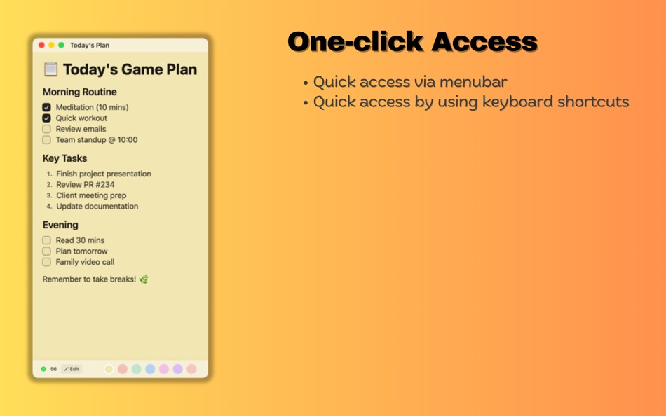 #2. Quick Sticky Notes (macOS) 来自: Prakash Joshi