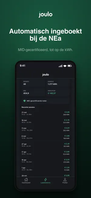 Joulo | ERE-registratie iPhone screenshot 2