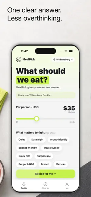 MealPick: Decide What to Eat screenshot 1