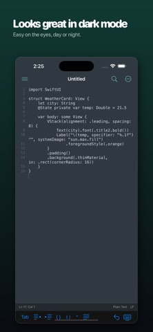 DraftCode: Code & Text Editor iPhone screenshot
