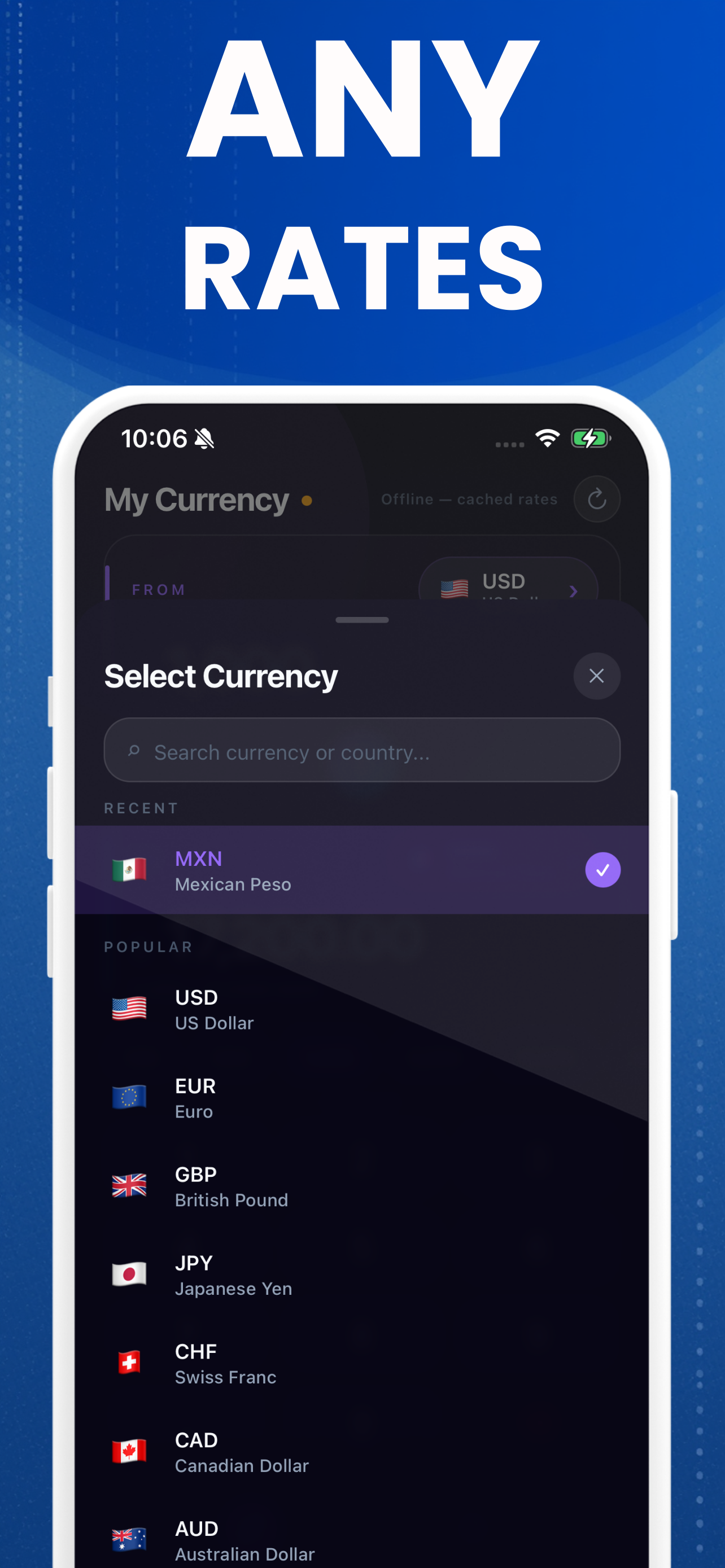 My Currency Converter - Rates screenshot 4