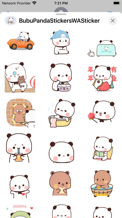 Bubu Panda Stickers- WASticker screenshot-6