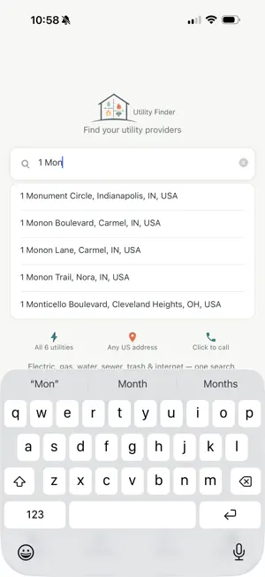 UtilityFinder screenshot 1
