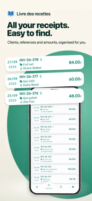 Livre des recettes: Accounting screenshot 4