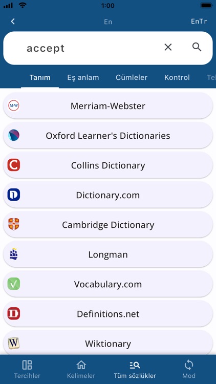 Turkish English Dictionary - screenshot-5