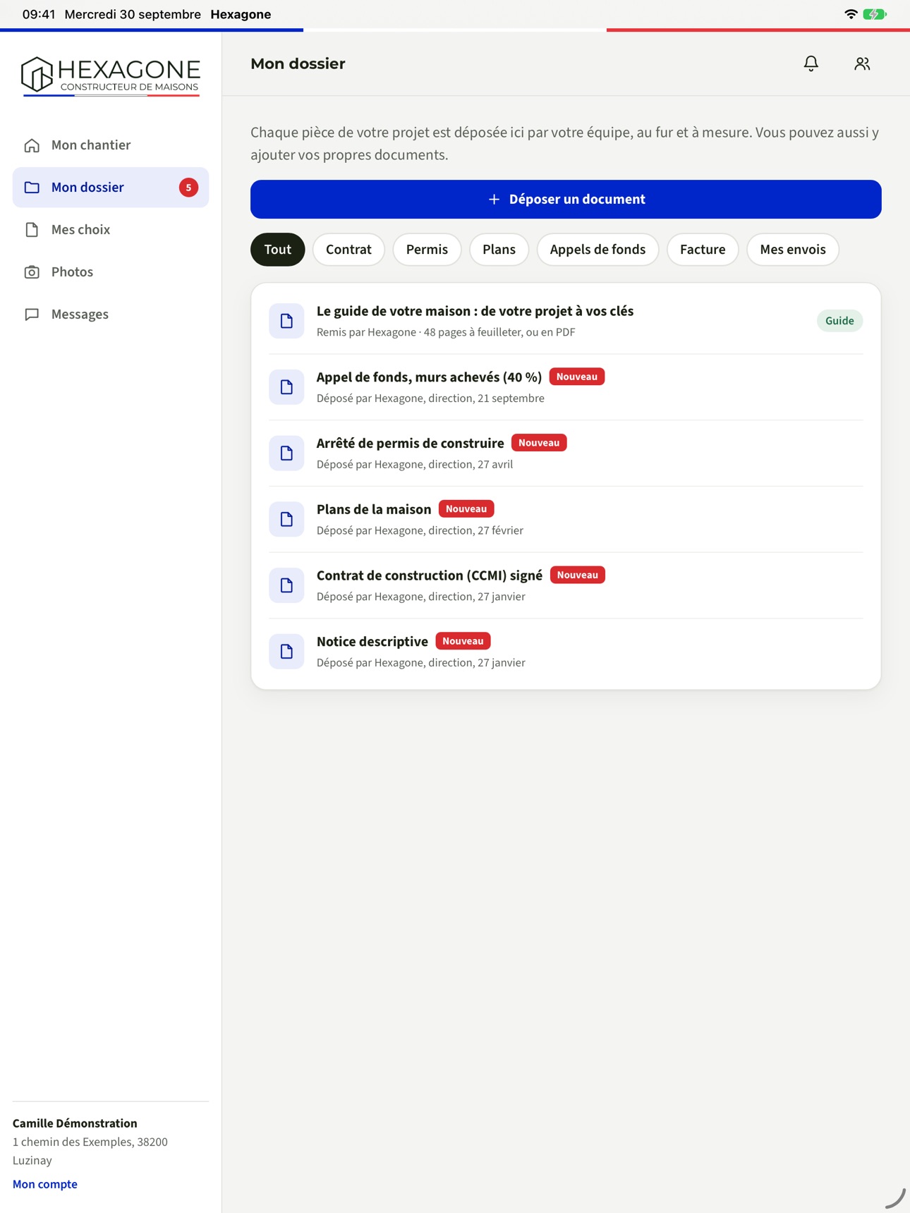 Screenshot 8 of Hexagone - Espace client
