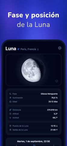 Moon - Fases de la Luna iPhone screenshot 1