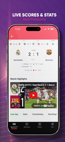 SportyTV: Live Sports Stream iPhone screenshot 7