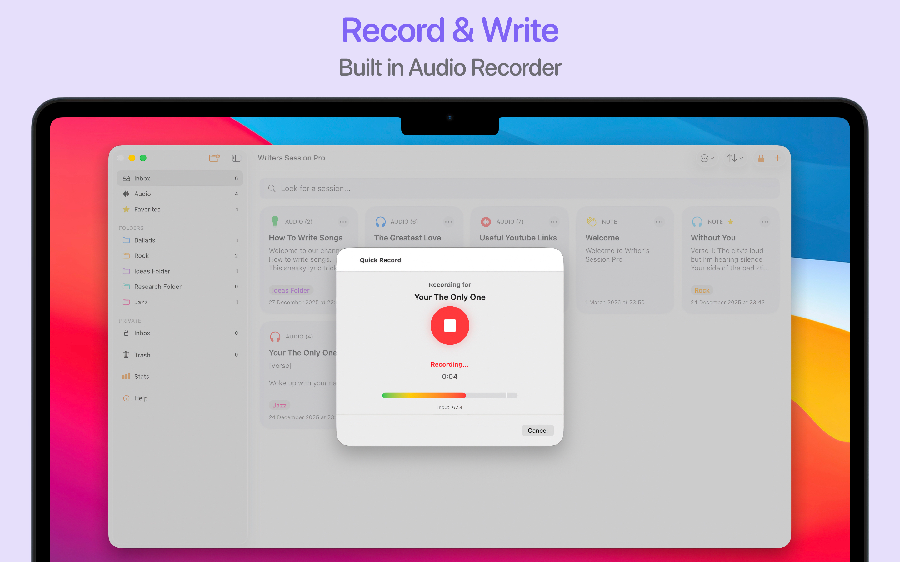 Writers Session Pro