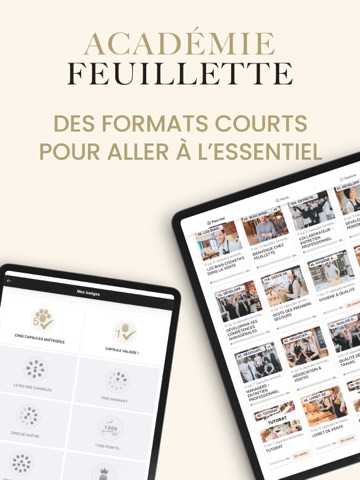 ACADEMIE FEUILLETTE iPad screenshot