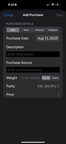 Troy Oz: Precious Metals screenshot