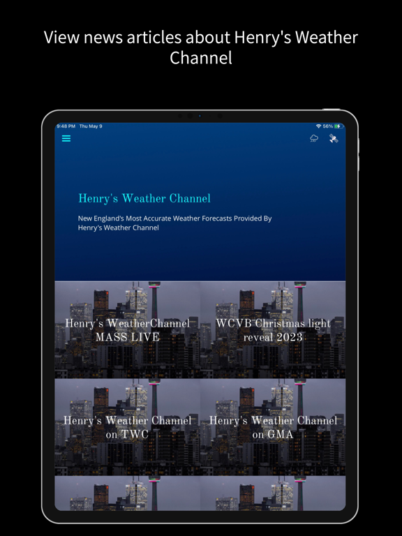 Henry's Weather Channel iPad screenshot 6 - News app