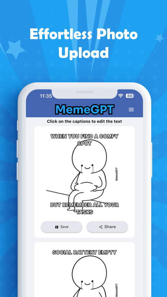 #5. MemeGPT: Meme Generator App (iOS) By: Ari Wasch